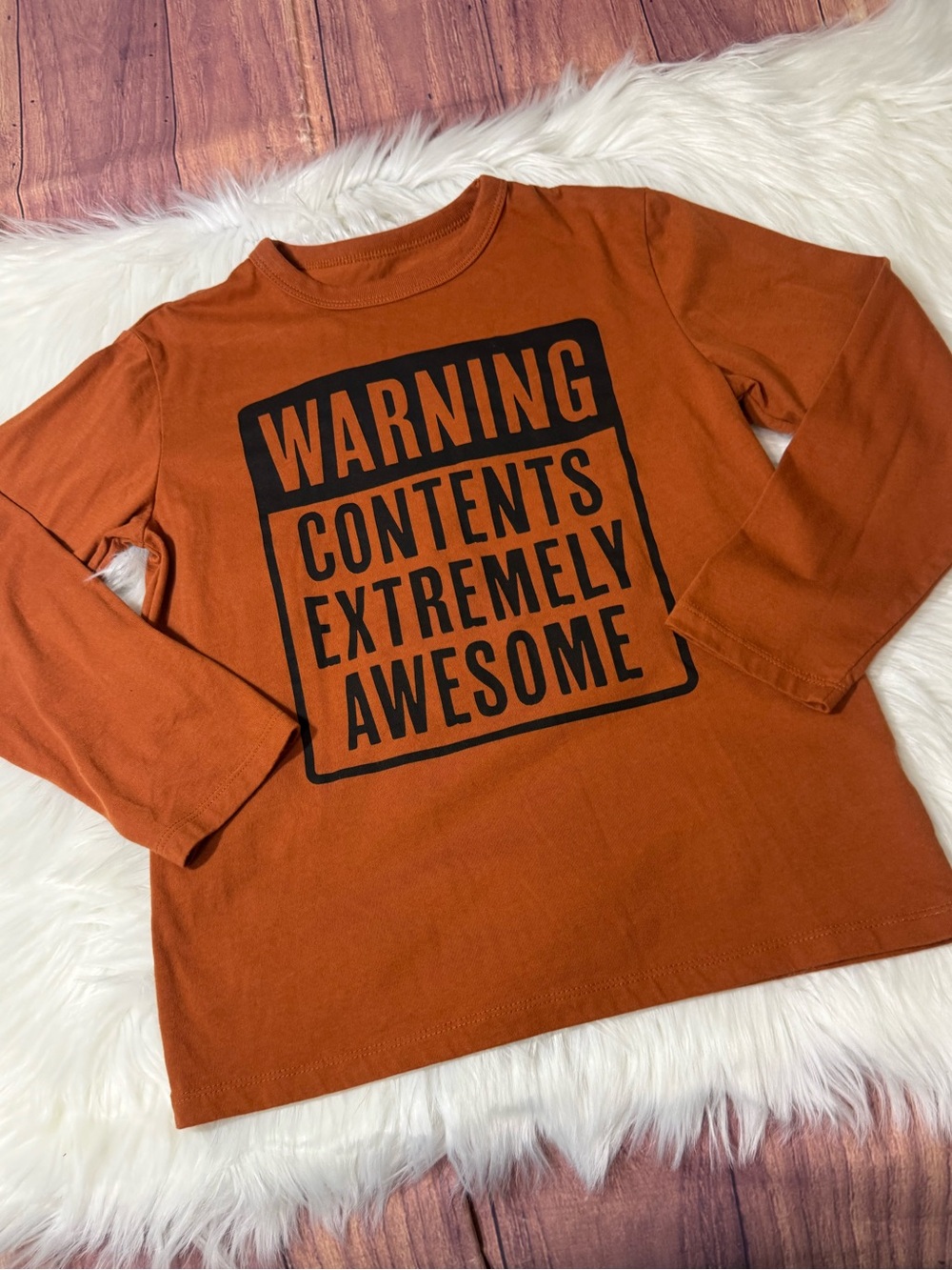 The Children’s Place Graphic Long Sleeve Shirt - Boys Size M (7/8)